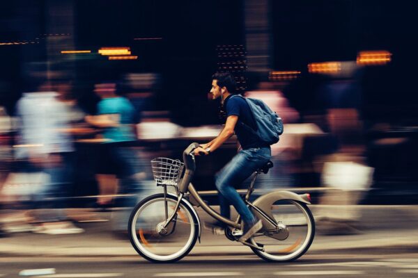 Bicycle ride on speed