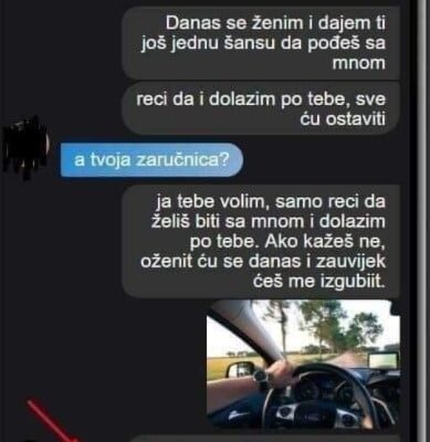 MOJ BIVŠI MOMAK SE DANAS ŽENI I POSLAO MI JE OVU PORUKU: Ponudio mi da pobjegnemo skupa, RAZMISLILA SAM I OVO MU ODGOVORILA, njegova REAKCIJA ME ŠOKIRALA!