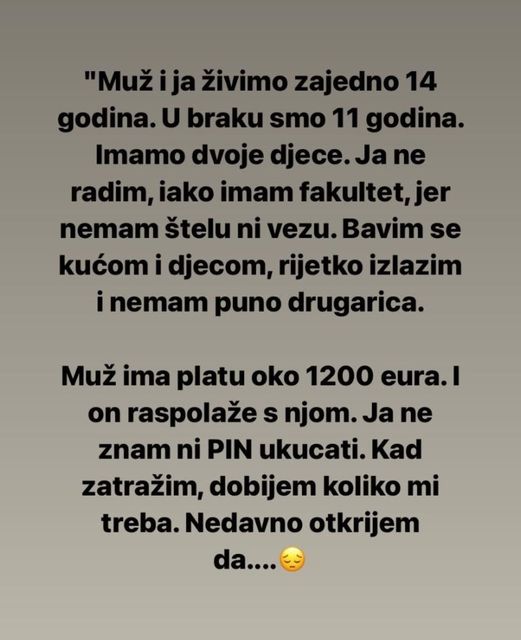 “Muž i ja živimo zajedno 14 godina”