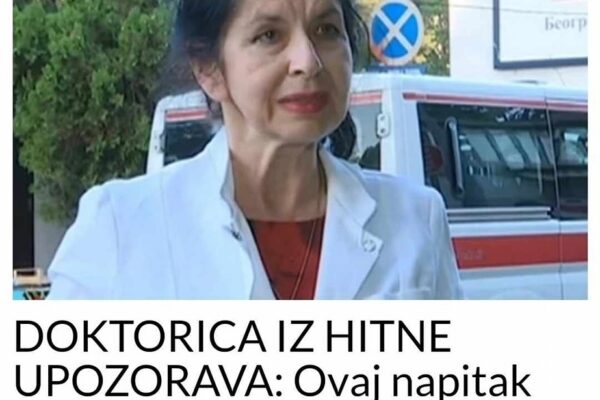 DOKTORICA IZ HITNE UPOZORAVA: Ovaj napitak nikako ne smije da se pije na vrućini