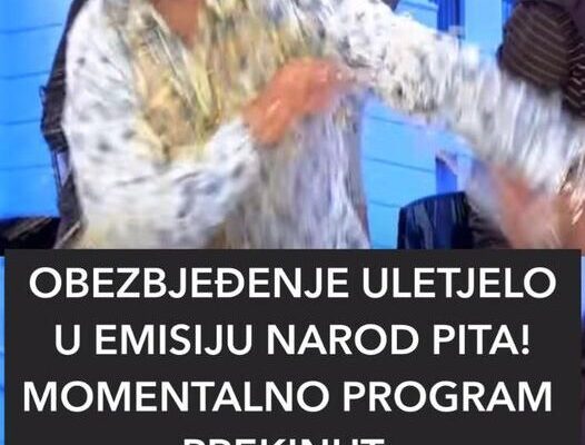 OBEZBJEĐENJE ULETJELO U EMISIJU NAROD PITA! MOMENTALNO PROGRAM PREKINUT: Evo šta se desilo (VIDEO)