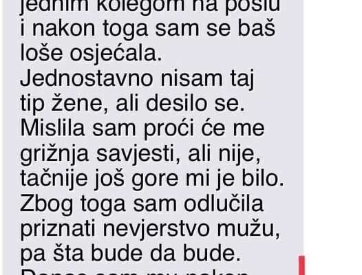 “Nakon 8 Godina Braka, Jednostavno Se Desilo”