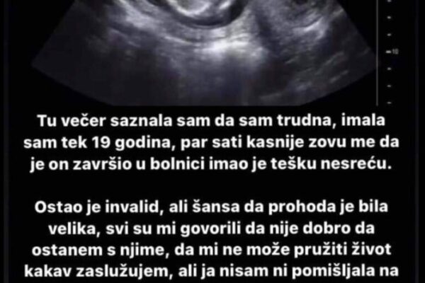 “Tu sam večer saznala da sam trudna”