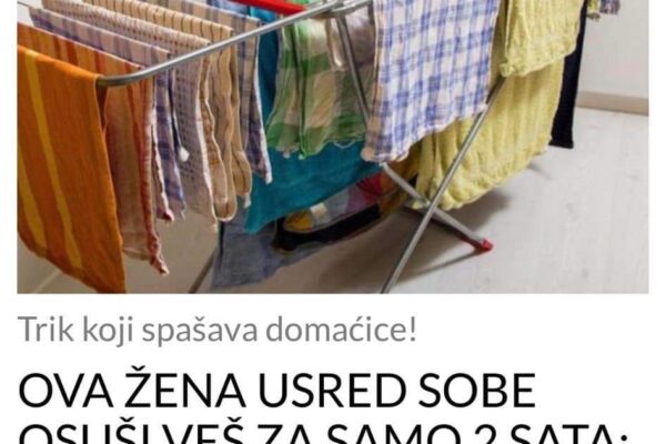 OVA ŽENA USRED SOBE OSUŠI VEŠ ZA SAMO 2 SATA: Svima pokazala trik, ne treba vam sušilica u stanu