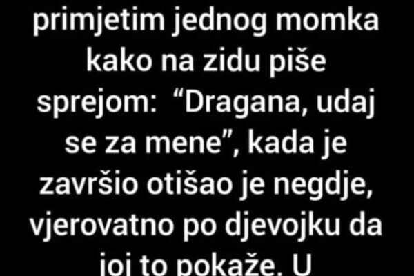 “Sjedim u autu i slušam muziku…”