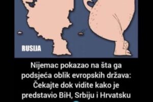 NIJEMAC CRTEŽIMA POKAZAO NA ŠTA GA PODSJEĆA OBLIK EVROPSKIH DRŽAVA: Evo kako su Bosna i Hercegovina, Hrvatska i Srbija prošle