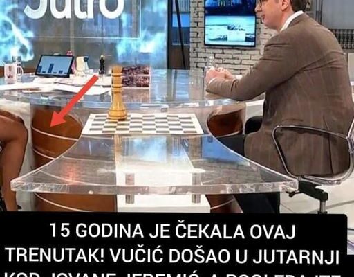 15 GODINA JE ČEKALA OVAJ TRENUTAK! VUČIĆ DOŠAO U JUTARNJI KOD JOVANE JEREMIĆ, A POGLEDAJTE KAKO SE ONA OBUKLA: Stajling svi komentarišu (FOTO)