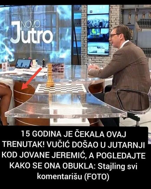 15 GODINA JE ČEKALA OVAJ TRENUTAK! VUČIĆ DOŠAO U JUTARNJI KOD JOVANE JEREMIĆ, A POGLEDAJTE KAKO SE ONA OBUKLA: Stajling svi komentarišu (FOTO)