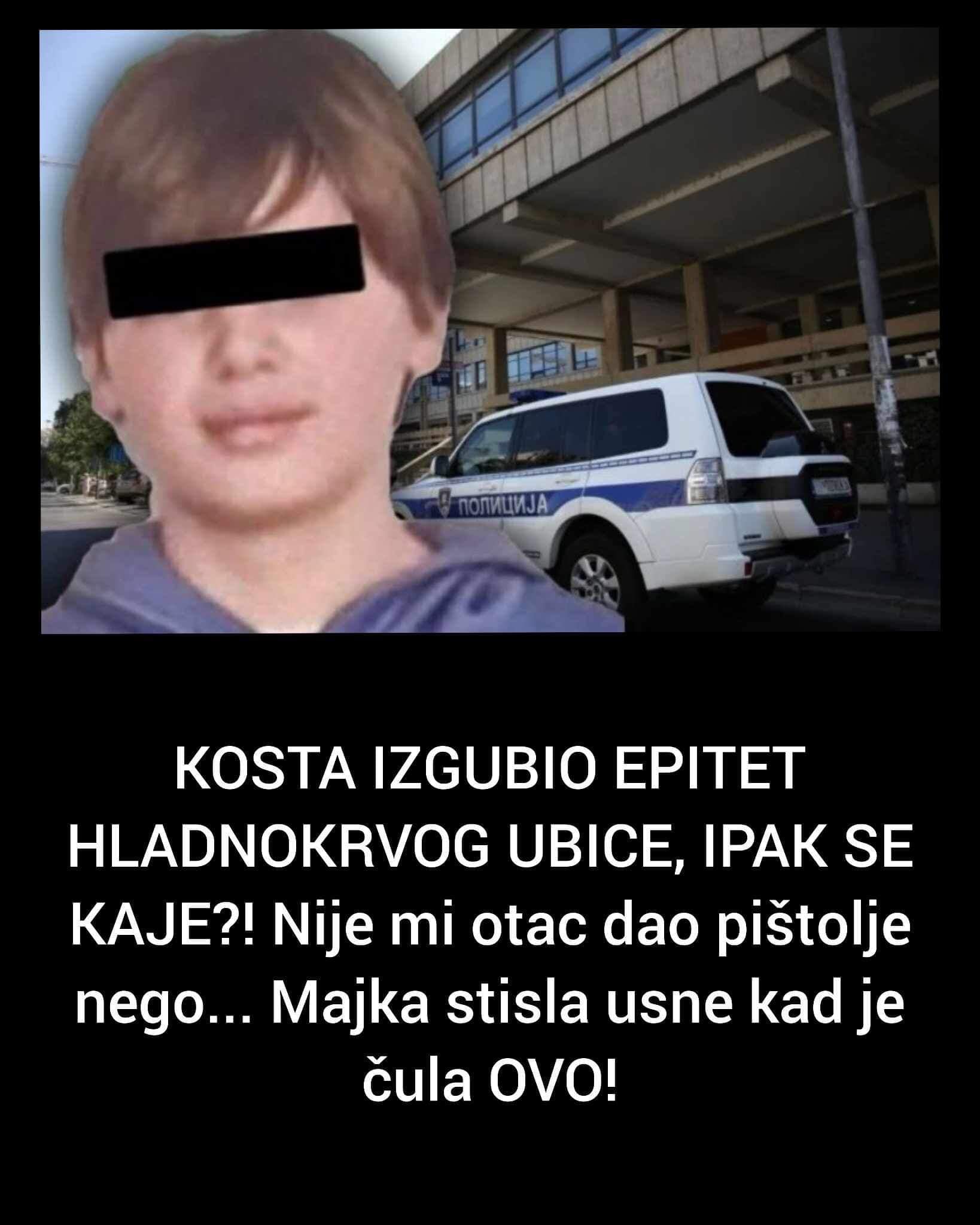 KOSTA IZGUBIO EPITET HLADNOKRVOG UBICE, IPAK SE KAJE?! Nije mi otac dao pištolje nego… Majka stisla usne kad je čula OVO!