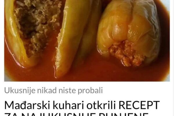 Mađarski kuhari otkrili RECEPT ZA NAJUKUSNIJE PUNJENE PAPRIKE: Ne dodaju vodu, evo u čemu ih kuhaju (RECEPT)