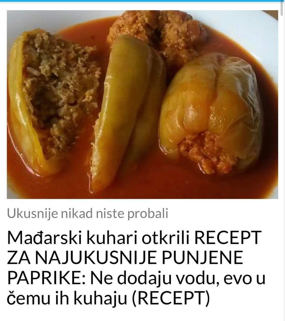 Mađarski kuhari otkrili RECEPT ZA NAJUKUSNIJE PUNJENE PAPRIKE: Ne dodaju vodu, evo u čemu ih kuhaju (RECEPT)