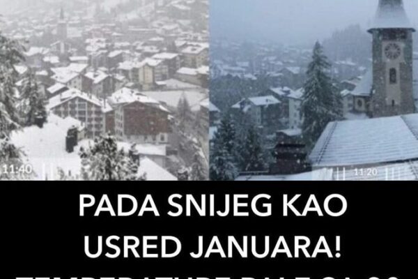 PADA SNIJEG KAO USRED JANUARA! TEMPERATURE PALE SA 30 NA 0 STEPENI: Prvo vrućina, a onda hladnoća u evropskoj državi (VIDEO)