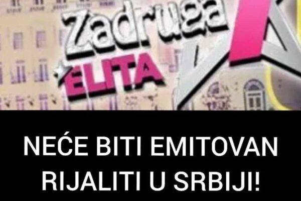 NEĆE BITI EMITOVAN RIJALITI U SRBIJI! Produkcija saopštila zvaničnu odluku – preokret u posljednjem trenutku