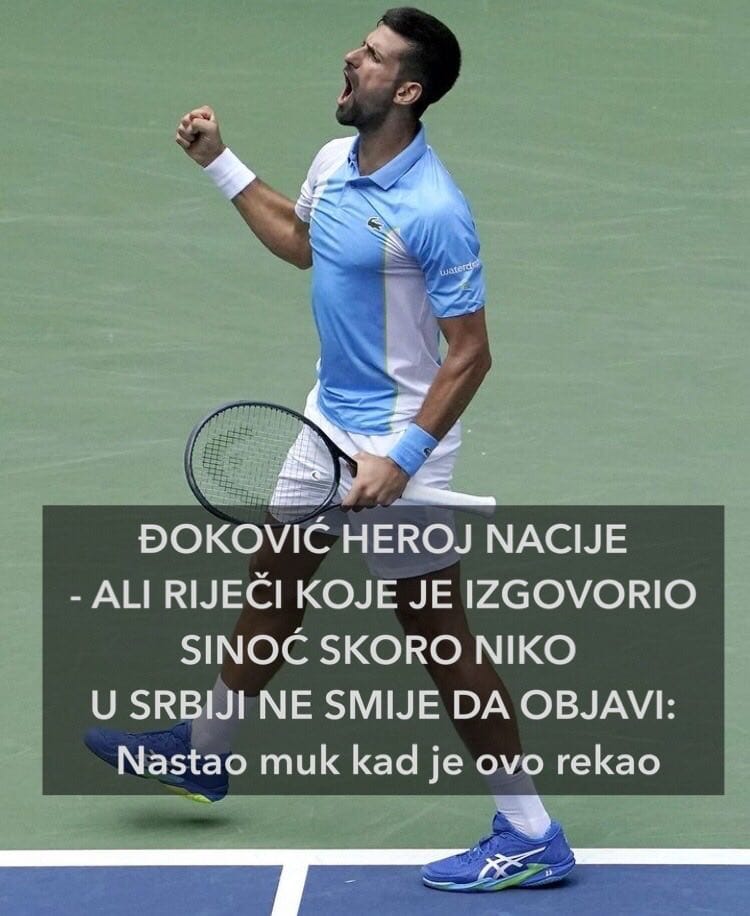 ĐOKOVIĆ HEROJ NACIJE – ALI RIJEČI KOJE JE IZGOVORIO SINOĆ SKORO NIKO U SRBIJI NE SMIJE DA OBJAVI: Nastao Muk Kad Je Ovo Rekao