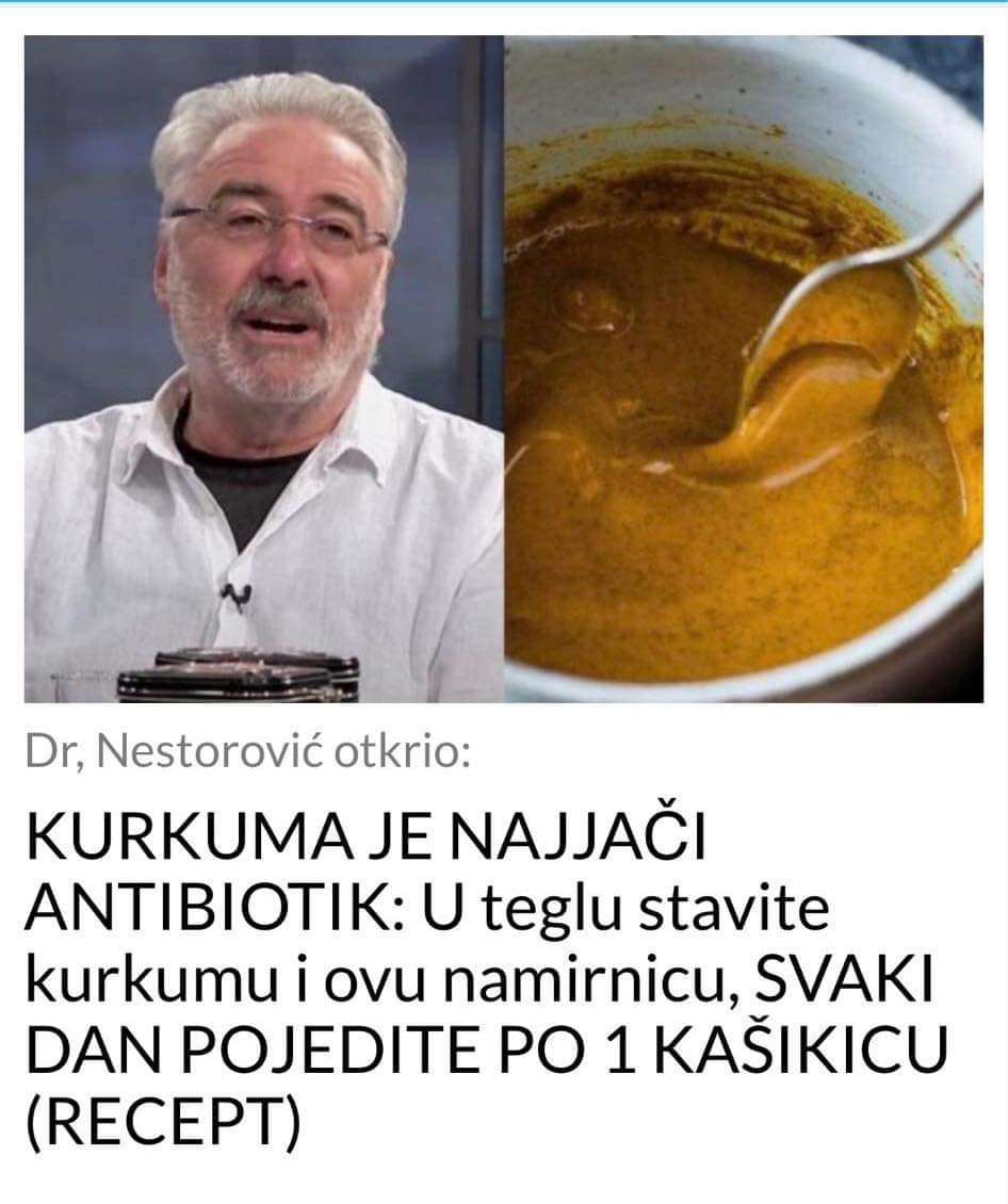 KURKUMA JE NAJJAČI ANTIBIOTIK: U teglu stavite kurkumu i ovu namirnicu, SVAKI DAN POJEDITE PO 1 KAŠIKICU (RECEPT)