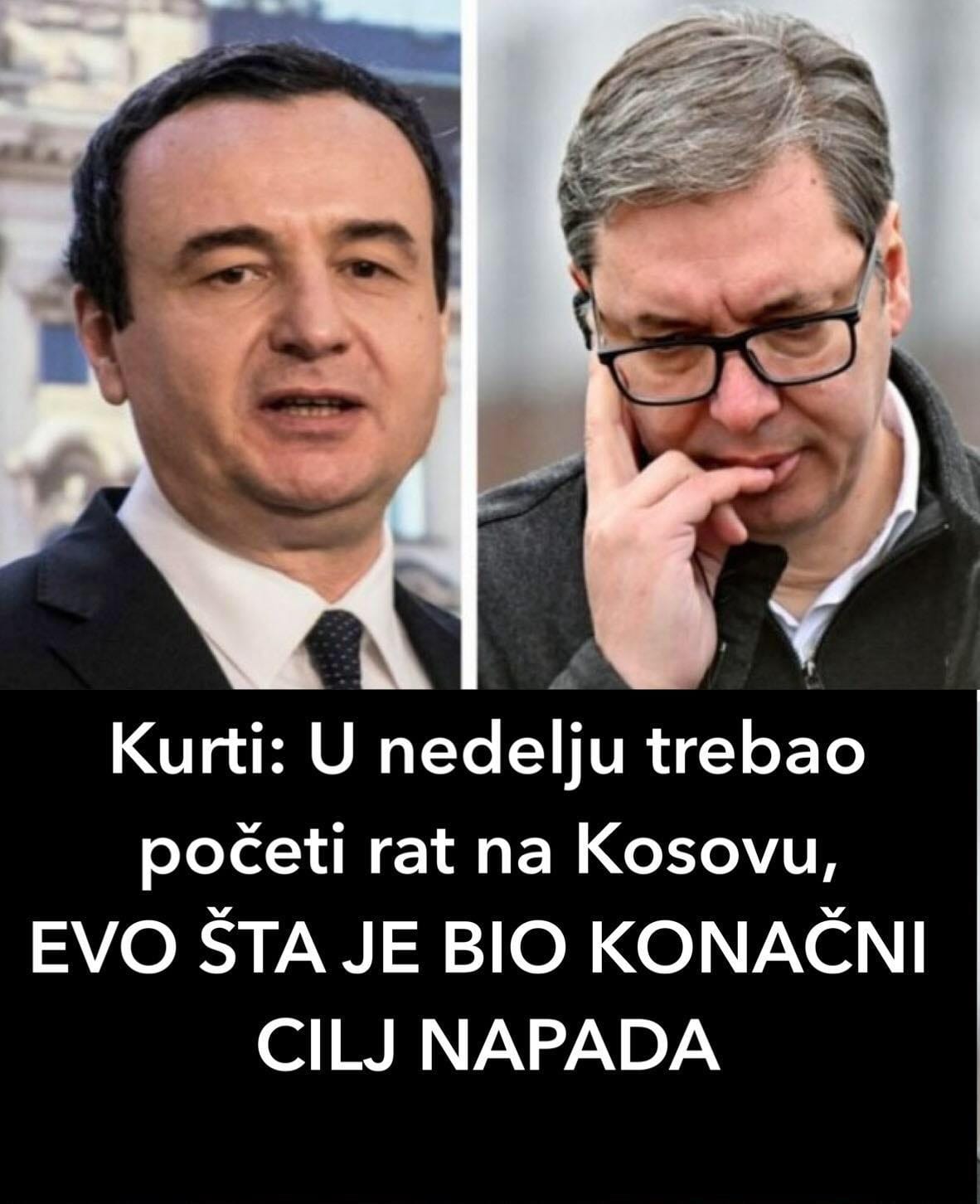 Kurti: U nedjelju trebao početi rat na Kosovu, EVO ŠTA JE BIO KONAČNI CILJ NAPADA