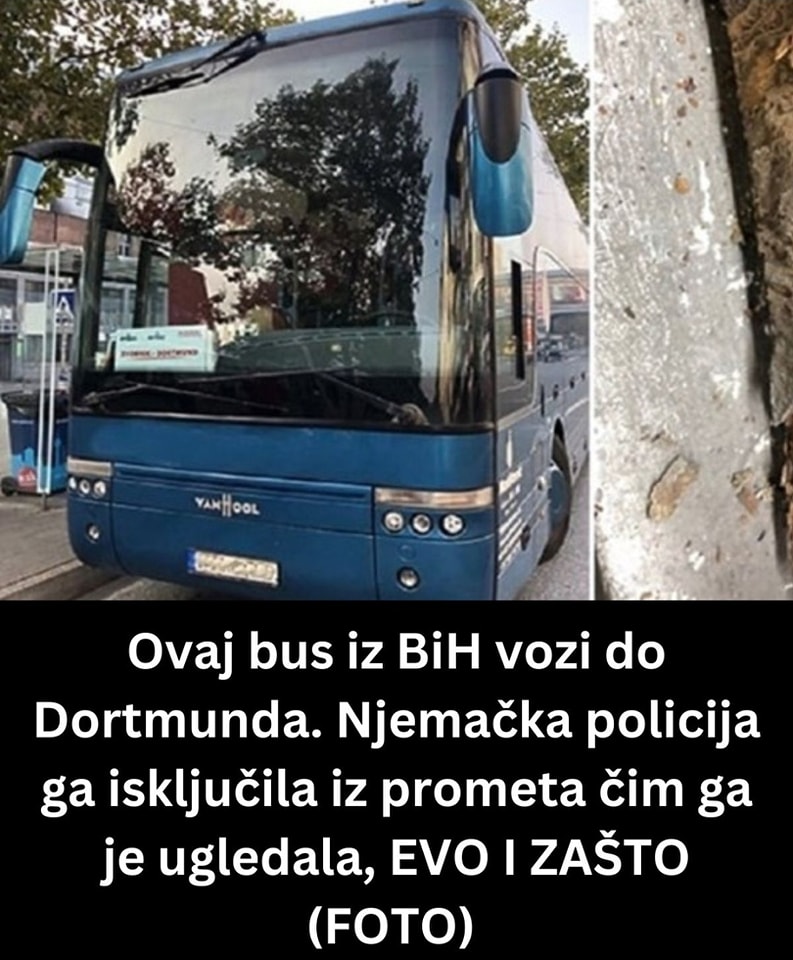 Ovaj bus iz BiH vozi do Dortmunda. Njemačka policija ga isključila iz prometa čim ga je ugledala, EVO I ZAŠTO (FOTO)