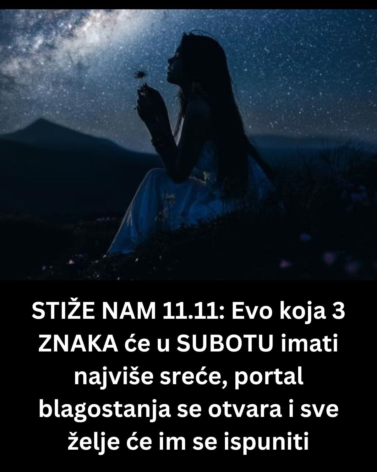 STIŽE NAM 11.11: Evo koja 3 ZNAKA će u SUBOTU imati najviše sreće, portal blagostanja se otvara i sve želje će im se ispuniti