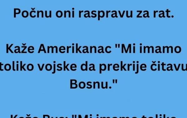 Počnu oni raspravu za rat.