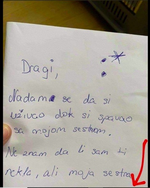 PREVARIO SAM ŽENU SA NJENOM SESTROM, a onda me dočekala OVA PORUKA NA STOLU: Sad me sramota na ulicu da izađem!