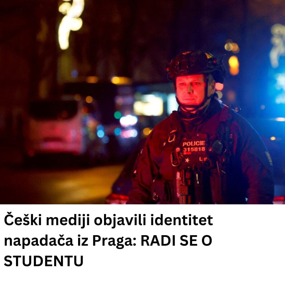 Češki mediji objavili identitet napadača iz Praga: RADI SE O STUDENTU