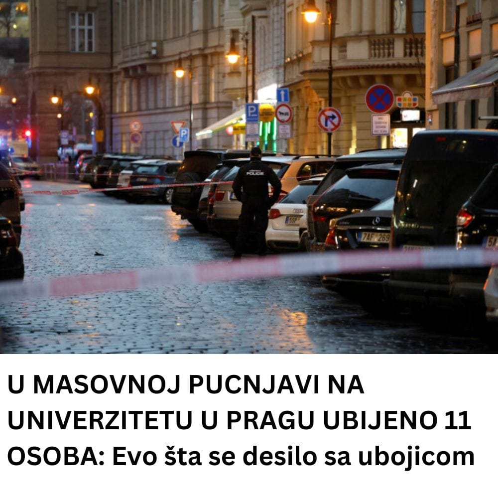 U MASOVNOJ PUCNJAVI NA UNIVERZITETU U PRAGU UBIJENO VIŠE OD 15 OSOBA: Evo šta se desilo sa ubojicom