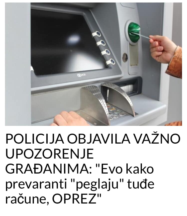 POLICIJA OBJAVILA VAŽNO UPOZORENJE GRAĐANIMA: “Evo kako prevaranti “peglaju” tuđe račune, OPREZ”