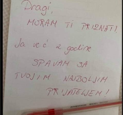 PRIČA: Vraćaju se muž i žena sa slave i razgovaraju u autu