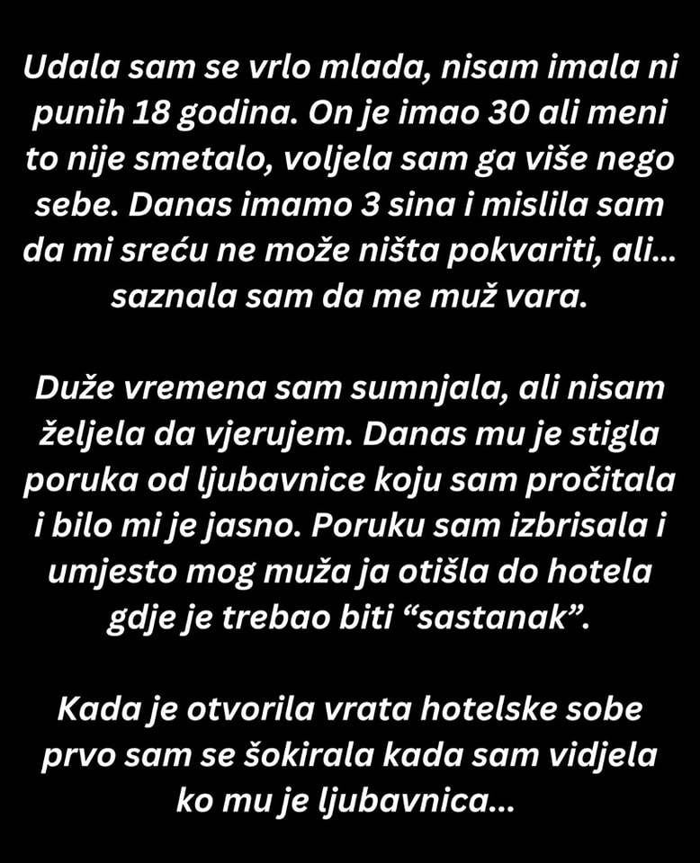 “Udala sam se vrlo mlada…”