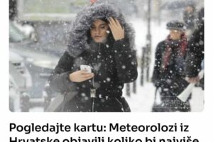 Pogledajte kartu: Meteorolozi iz Hrvatske objavili koliko bi najviše snijega moglo napadati u BiH