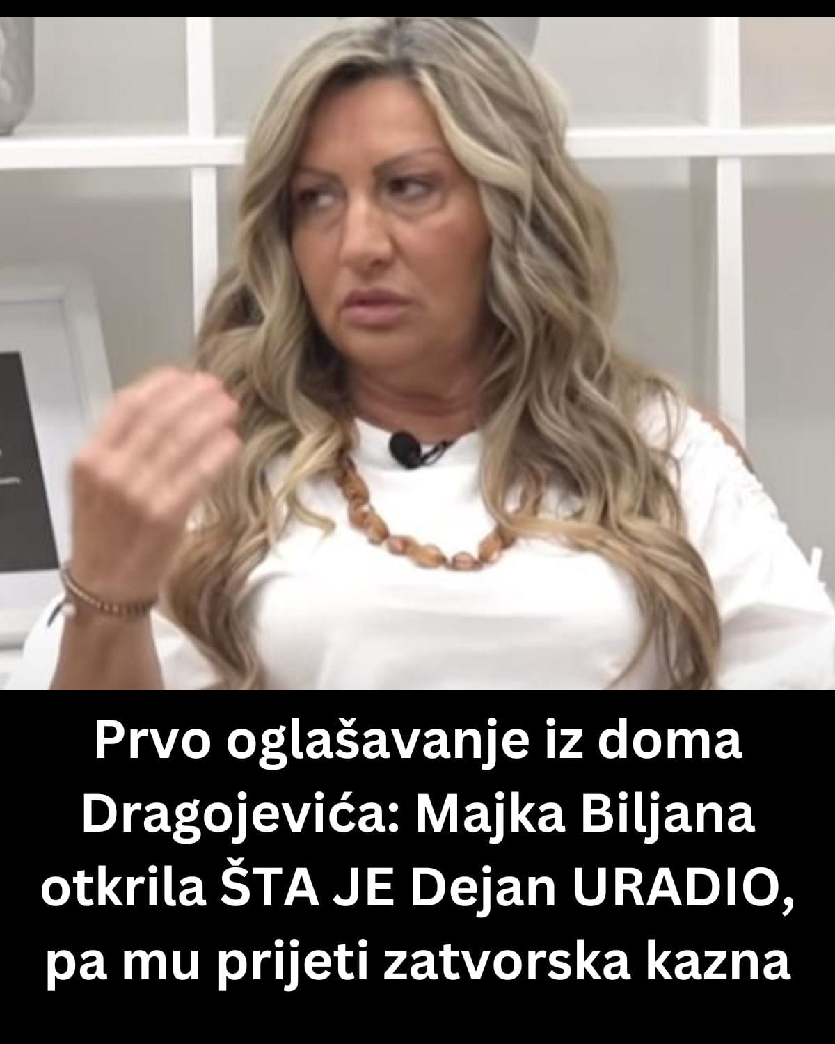 Prvo oglašavanje iz doma Dragojevića: Majka Biljana otkrila ŠTA JE Dejan URADIO, pa mu prijeti zatvorska kazna
