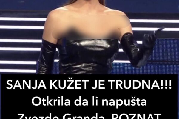 SANJA KUŽET JE TRUDNA!!! Otkrila da li napušta Zvezde Granda, POZNAT I SPOL BEBE