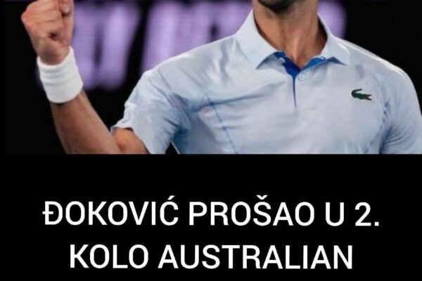 ĐOKOVIĆ PROŠAO U 2. KOLO AUSTRALIAN OPENA: Novak se namučio protiv Prižmića