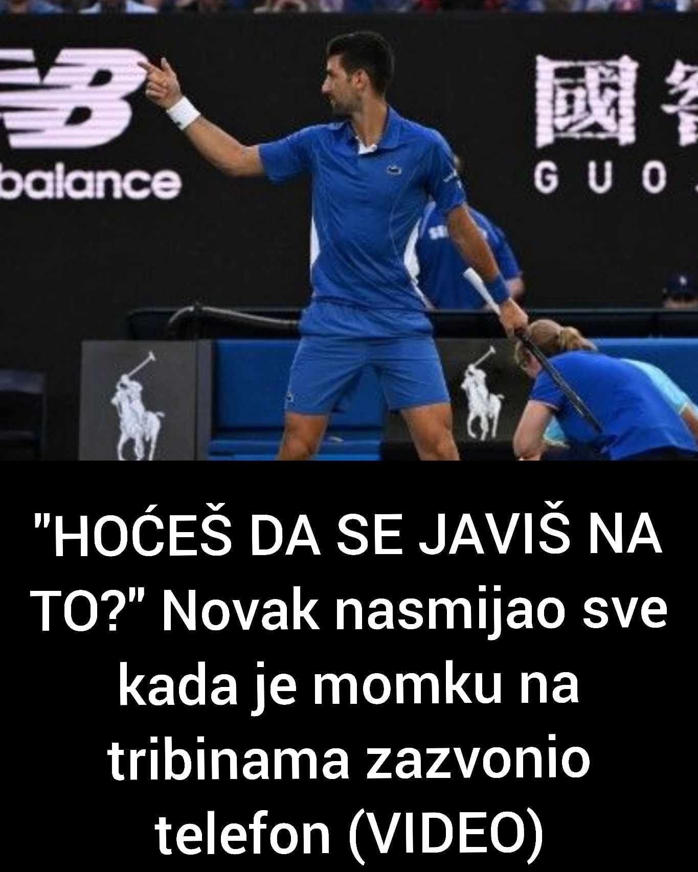 “HOĆEŠ DA SE JAVIŠ NA TO?” Novak nasmijao sve kada je momku na tribinama zazvonio telefon (VIDEO)