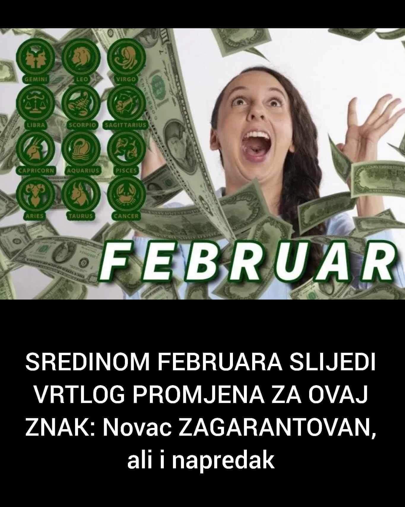 SREDINOM FEBRUARA SLIJEDI VRTLOG PROMJENA ZA OVAJ ZNAK: Novac ZAGARANTOVAN, ali i napredak