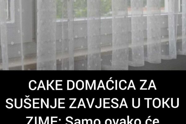 CAKE DOMAĆICA ZA SUŠENJE ZAVJESA U TOKU ZIME: Samo ovako će sačuvati OSVJEŽAVAJUĆI miris