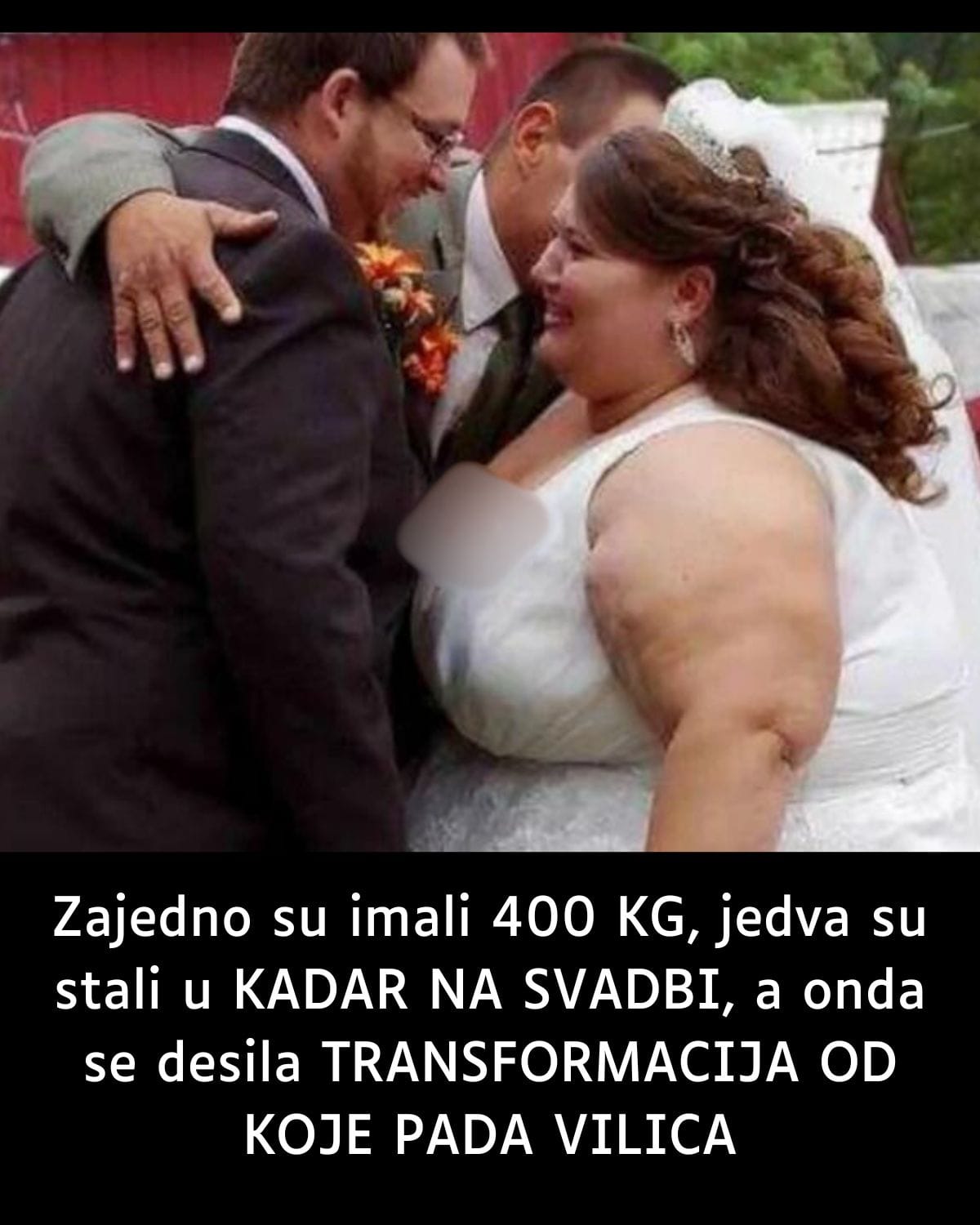 Zajedno su imali 400 KG, jedva su stali u KADAR NA SVADBI, a onda se desila TRANSFORMACIJA