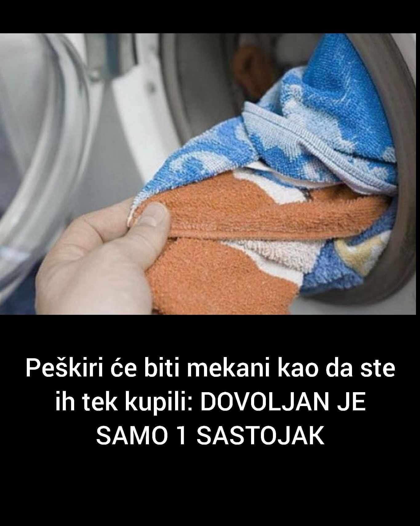 Peškiri će biti mekani kao da ste ih tek kupili: DOVOLJAN JE SAMO 1 SASTOJAK