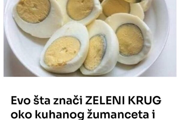 Evo šta znači ZELENI KRUG oko kuhanog žumanceta i da li treba da pojedete takvo jaje ili ne