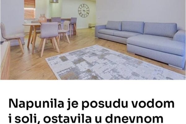 Napunila je posudu vodom i soli, ostavila u dnevnom boravku 24 sata: Evo šta se desilo