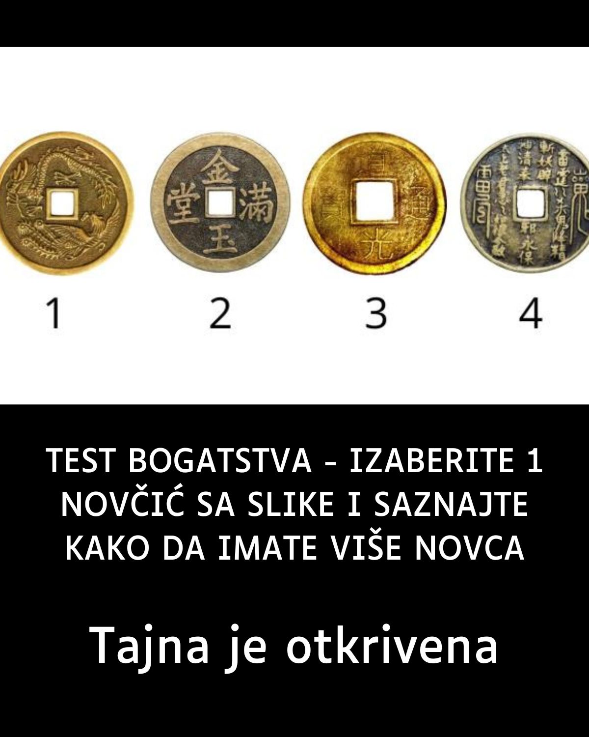 TEST BOGATSTVA – IZABERITE 1 NOVČIĆ SA SLIKE I SAZNAJTE KAKO DA IMATE VIŠE NOVCA: Tajna je otkrivena