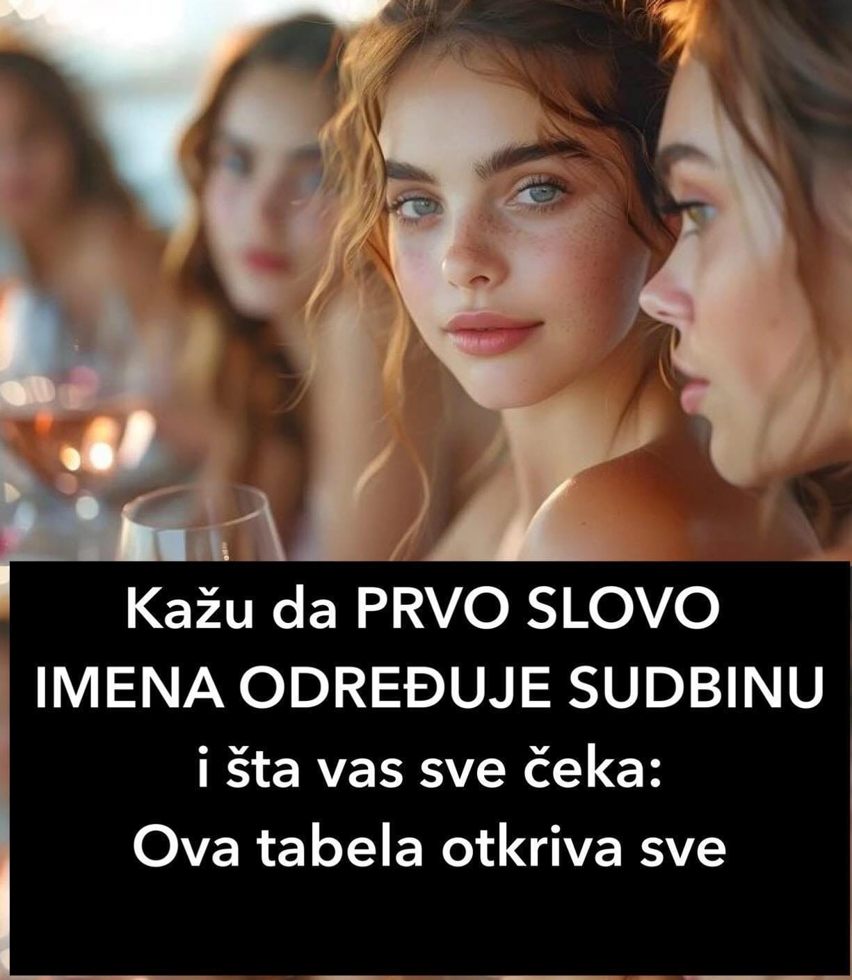 Kažu da PRVO SLOVO IMENA ODREĐUJE SUDBINU i šta vas sve čeka: Ova tabela otkriva sve