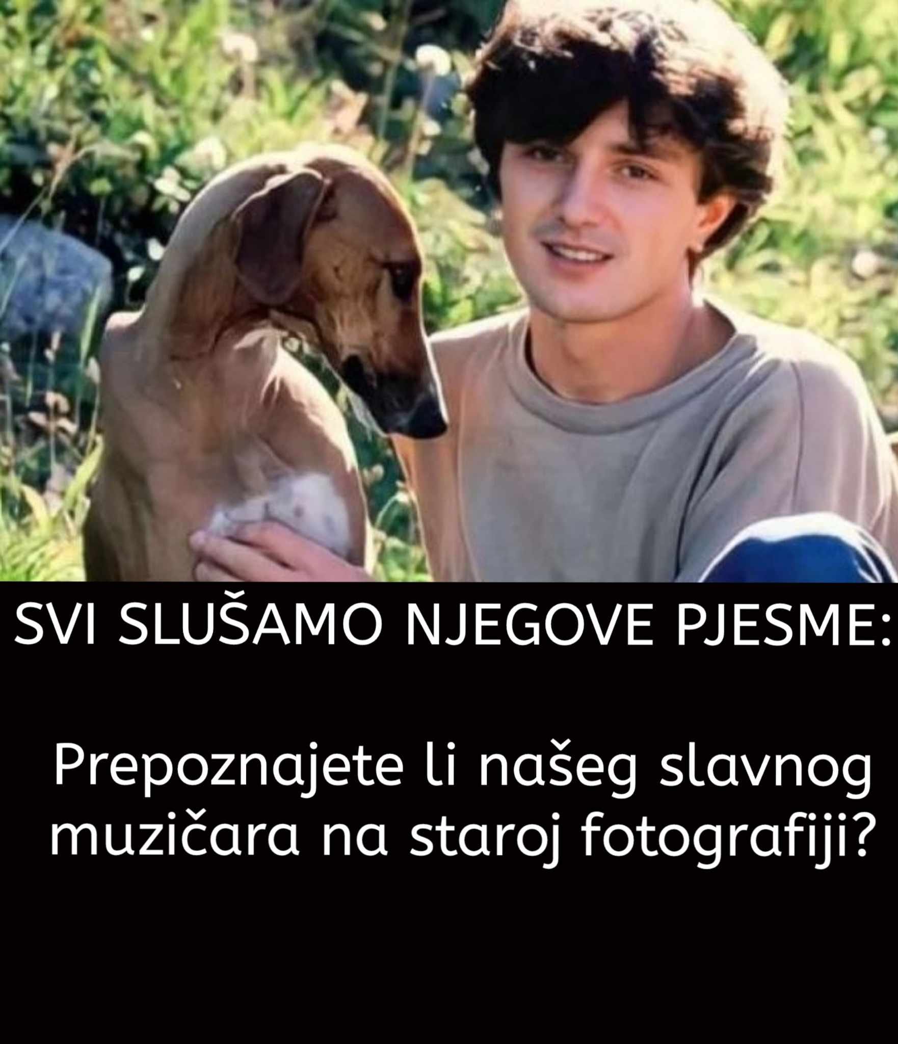 SVI SLUŠAMO NJEGOVE PJESME: Prepoznajete li našeg slavnog muzičara na staroj fotografiji?