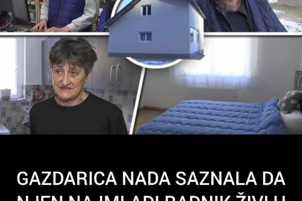 GAZDARICA NADA SAZNALA DA NJEN NAJMLAĐI RADNIK ŽIVI U NEDOVRŠENOJ KUĆI: Pogledajte šta je uradila